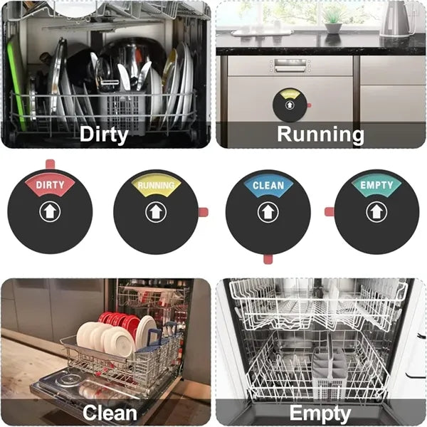 Magnetic Dishwasher Sign with Four Option