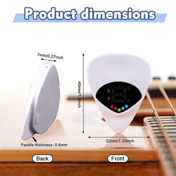Guitar Tuner Pick 2-in-1 - Digital with LED Screen