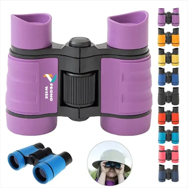 Lightweight Durable Colorful Practical 4x30 Kids Binoculars
