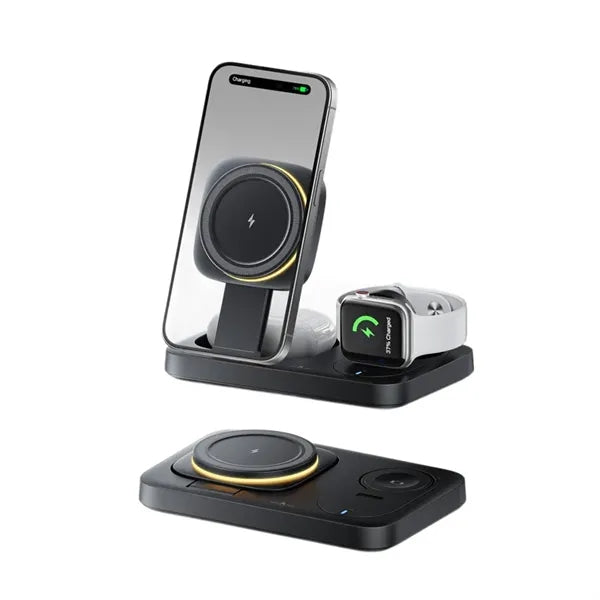 Foldable 3 in 1 Wireless Charging Station for Apple