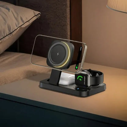 Foldable 3 in 1 Wireless Charging Station for Apple