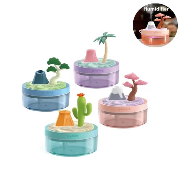 Cute Mini Botanical Humidifier with 2 Mist Modes