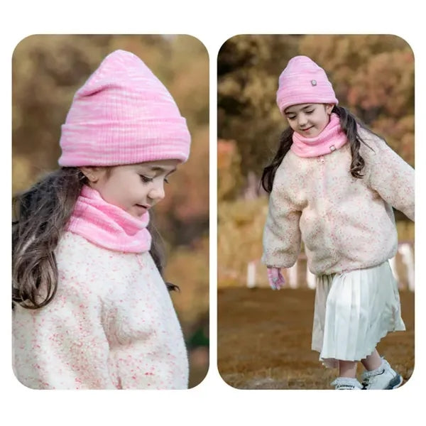 Kids Winter Beanie Hat Scarf Glove Set