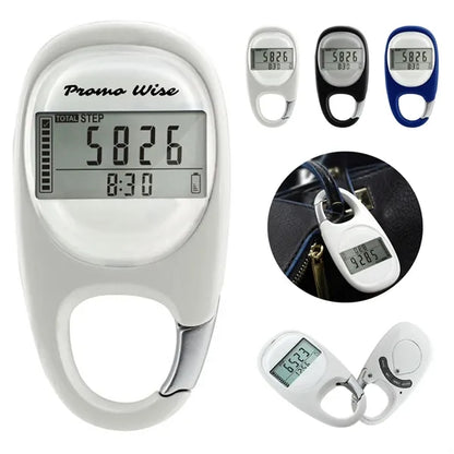 Compact Portable Step Tracker Auto Sleep Mode 3D Pedometer