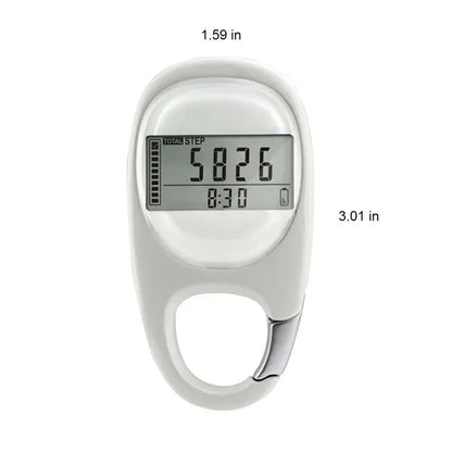 Compact Portable Step Tracker Auto Sleep Mode 3D Pedometer