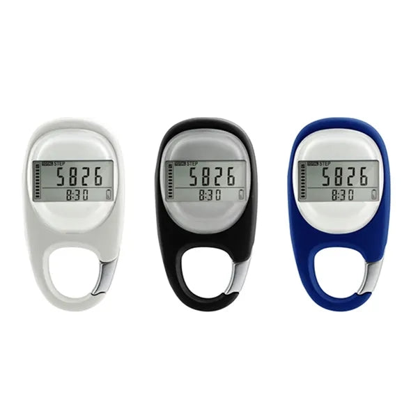 Compact Portable Step Tracker Auto Sleep Mode 3D Pedometer