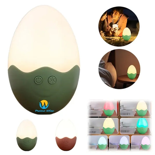 8 Color Modes Rechargeable Portable Easter Egg Night Light