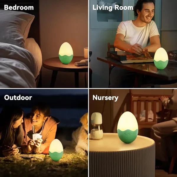 8 Color Modes Rechargeable Portable Easter Egg Night Light