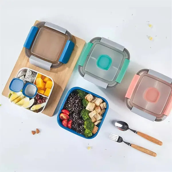 Multi-Capacity Leakproof Seal Lunch Box with Removable Tray