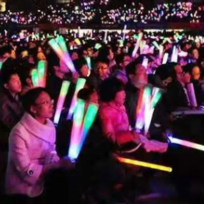 Gradient Flashing Lightweight Safe LED Foam Glow Sticks
