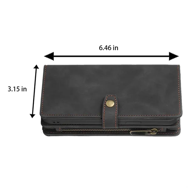 Detachable Magnetic Wireless Charging Wallet Phone Case