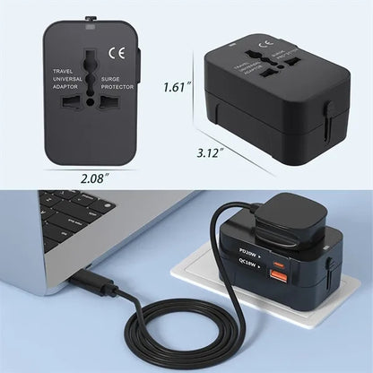 Worldwide Travel Adapter Fast Charge