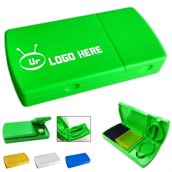 Pill Cutter Rectangular Medicine Organizer