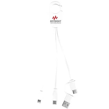 5-in-1 Cell Phone Charging Cable with Carabiner Clip