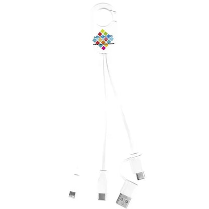 5-in-1 Cell Phone Charging Cable with Carabiner Clip