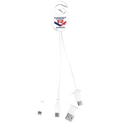 5-in-1 Cell Phone Charging Cable with Carabiner Clip