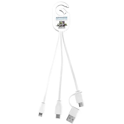 5-in-1 Cell Phone Charging Cable with Carabiner Clip
