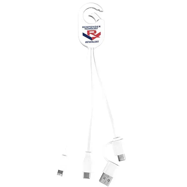 5-in-1 Cell Phone Charging Cable with Carabiner Clip