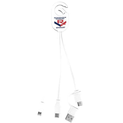 5-in-1 Cell Phone Charging Cable with Carabiner Clip