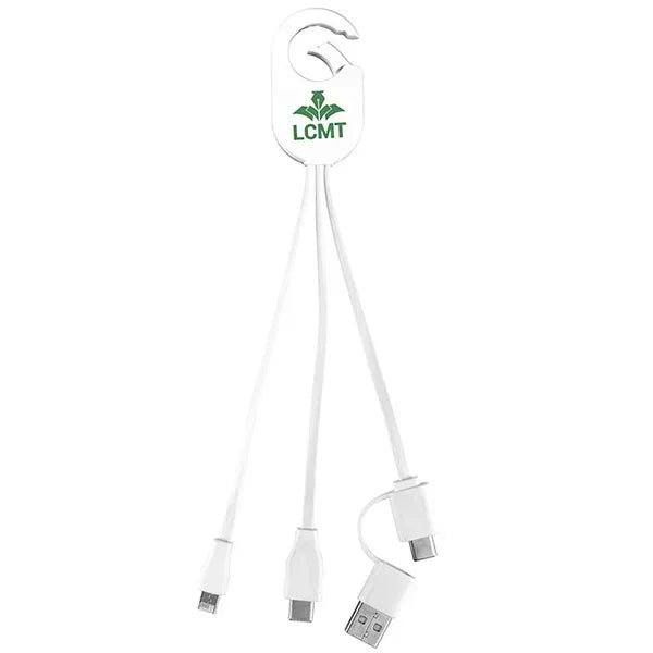 5-in-1 Cell Phone Charging Cable with Carabiner Clip