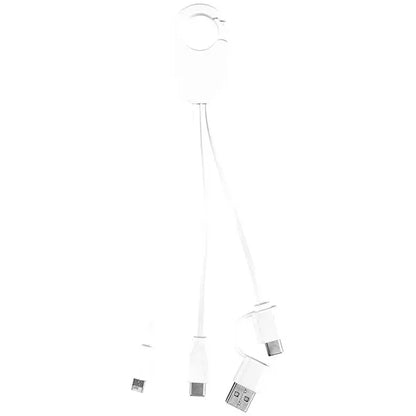 5-in-1 Cell Phone Charging Cable with Carabiner Clip