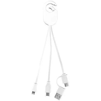 5-in-1 Cell Phone Charging Cable with Carabiner Clip
