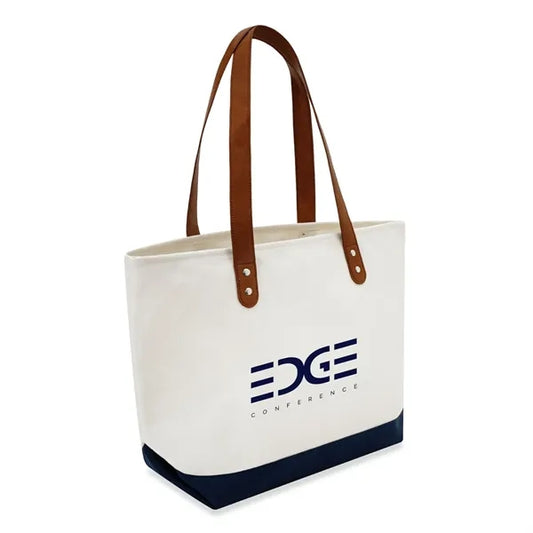 Large Leather Handle Tote