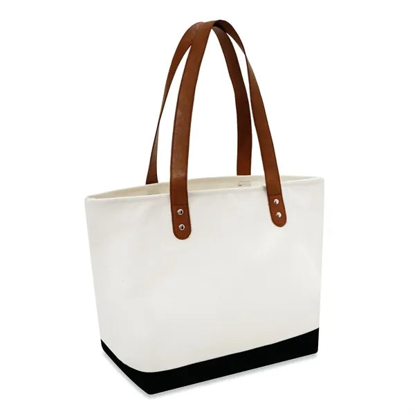 Large Leather Handle Tote