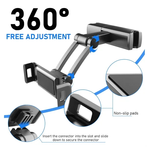 Car Back Seat Headrest Phone Tablet Holder