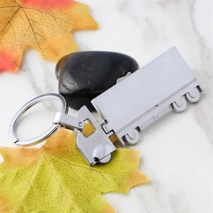Truck Shaped Metal Keychain