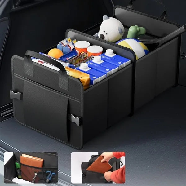 70L Foldable Multi-Compartment Car Trunk Organizer