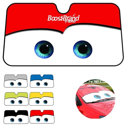 Cartoon Eyes Car Windshield Sunshade