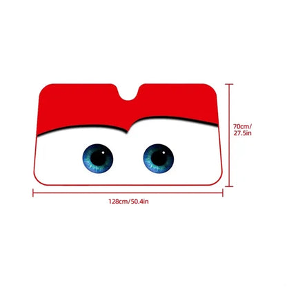 Cartoon Eyes Car Windshield Sunshade
