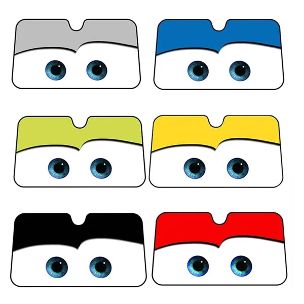 Cartoon Eyes Car Windshield Sunshade