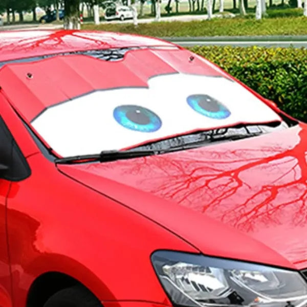 Cartoon Eyes Car Windshield Sunshade
