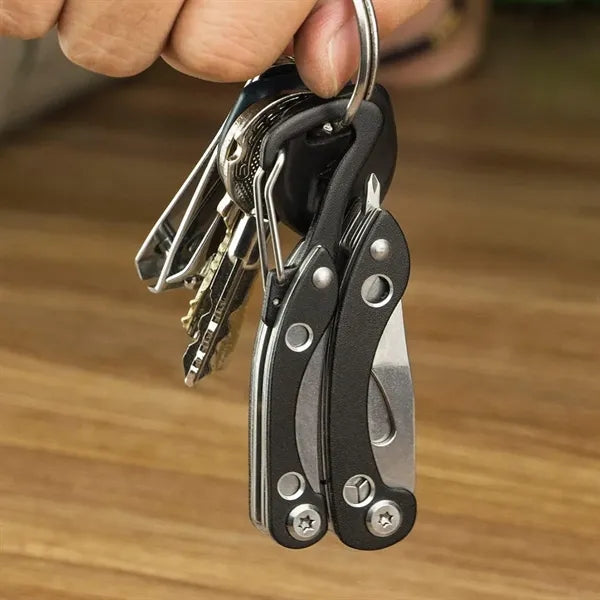 Compact Multi-Tool Pliers with Carabiner
