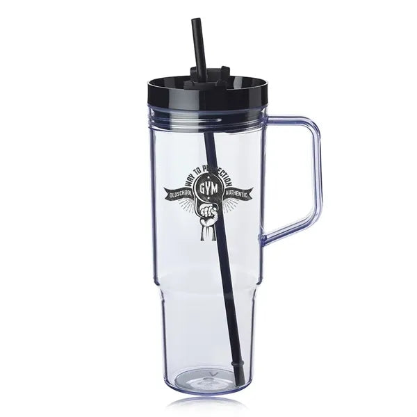 40 oz. Lincoln Plastic Tumbler with Handle