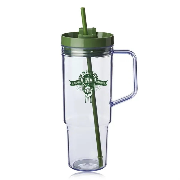 40 oz. Lincoln Plastic Tumbler with Handle
