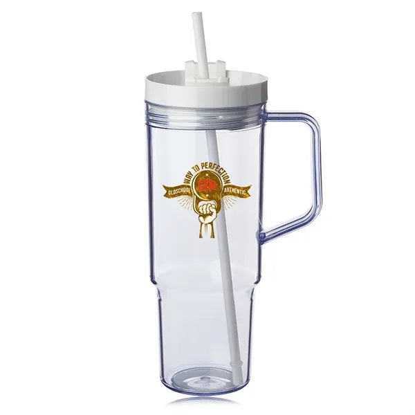 40 oz. Lincoln Plastic Tumbler with Handle