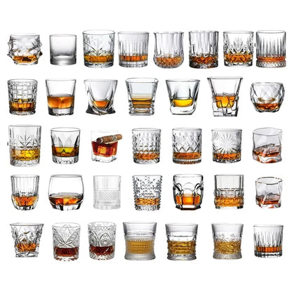 9Oz.Unique Twist Design Whiskey Glass