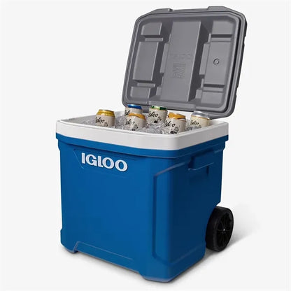IGLOO Latitude 60 Qt Roller Cooler with Telescoping Handle