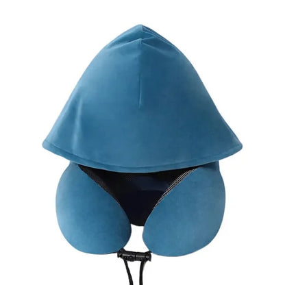 Privacy Friendly Hooded Travel Pillow