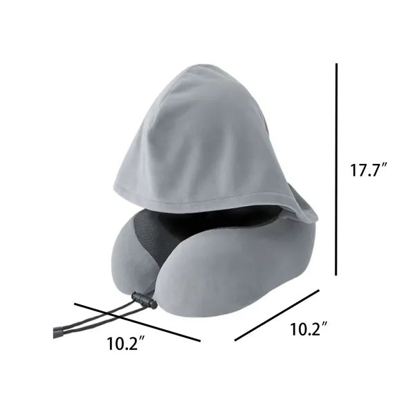 Privacy Friendly Hooded Travel Pillow