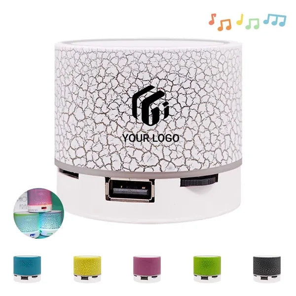 Travel party portable mini bluetooth speaker with light