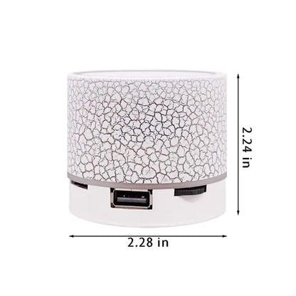 Travel party portable mini bluetooth speaker with light