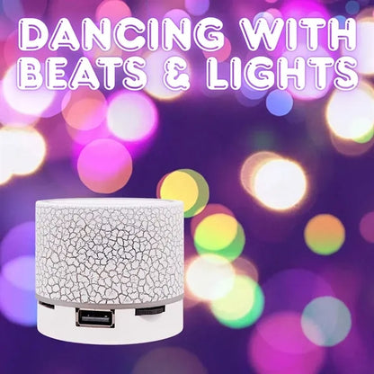 Travel party portable mini bluetooth speaker with light