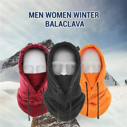 Outdoors Warm Windproof Soft Drawstring Neck Gaiter Hat