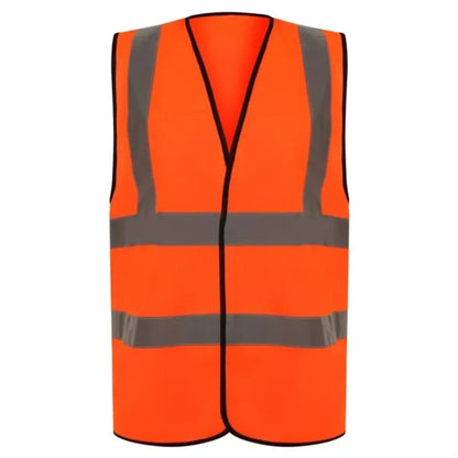 VISIPRO Unisex Hook & Loop Safety Vest w/ Reflective Bands &