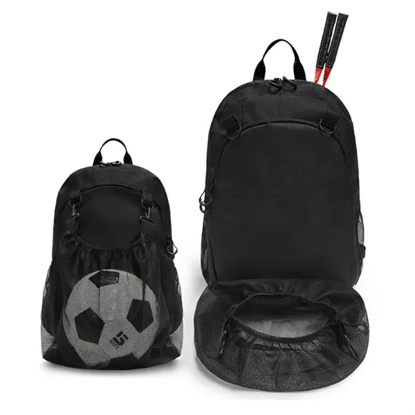 Sports Backpack with Detachable Ball Mesh