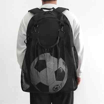 Sports Backpack with Detachable Ball Mesh